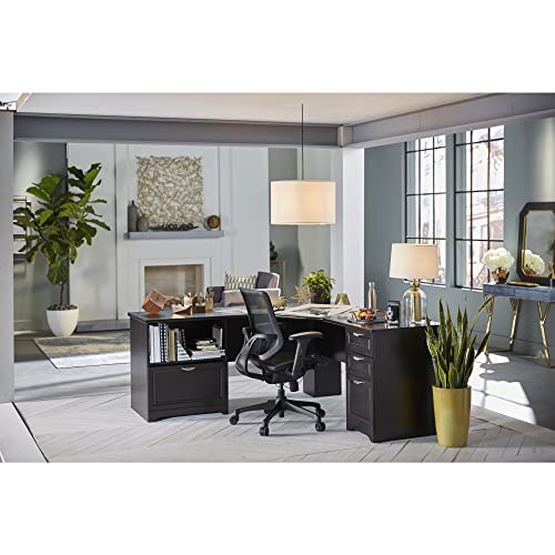 Realspace® L-Shape Corner Desk, Espresso