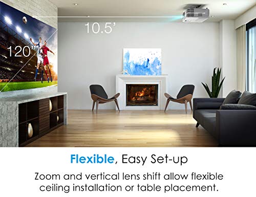 Optoma UHD50 True 4K Ultra High Definition DLP Home Theater Projector for Entertainment and Movies with Dual HDMI 2.0 and HDR Technology