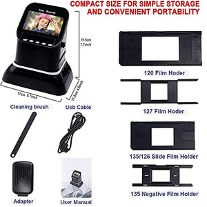 QINTH Film & Slide Scanner, 120 Negatives, 22 MP Digital Converter