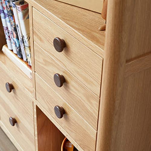 None Floor-to-Ceiling Bookcase Multi-Layer Shelf Locker (Brass)