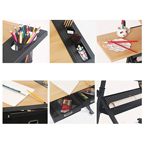 JDkilp Artist Table,with Adjustable Height for Art Design Drawing Writing Painting Crafting Drafting Work and Study