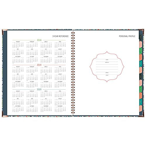 AT-A-GLANCE Academic Weekly / Monthly Planner, July 2018 - June 2019, 8-1/2" x 11", Hardcover, Badge Tile (6124T-905A)
