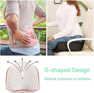 DAVBIR Memory Foam Seat Cushion - Contoured Luxury Comfort for Tailbone Pain Relief