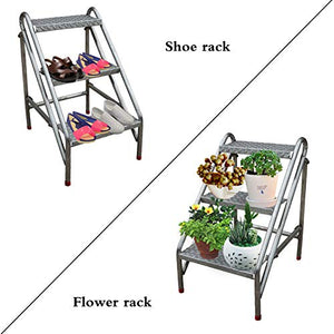 QDY Foldable Tread Stool Portable Folding Step Stool - Multi-Functional Garden Tools