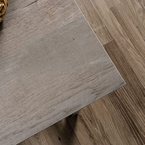 Sauder Cottage Road L-Desk, Mystic Oak Finish, L: 65.12" x W: 58.66" x H: 29.76