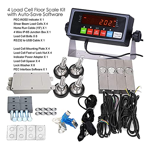 PEC Livestock Cattle Squeeze Chute Scale Kit for Pigs Goats Sheep 10,000LBS/0.1 NTEP Legal for Trade Scale