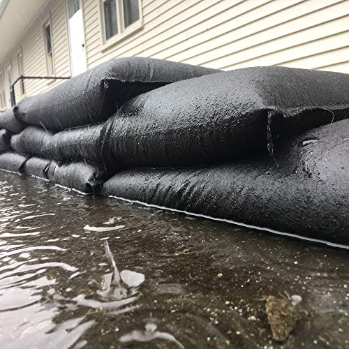 Quick Dam QD1224-120 Water-Activated Sandless Sandbags, 120/Pack, 12"x24", Black