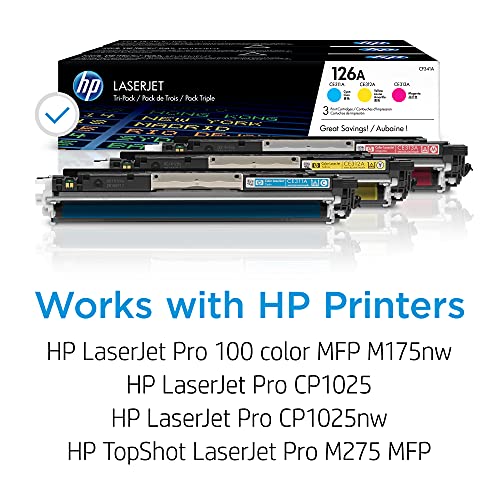 HP 126A | CE311A, CE312A, CE313A | 3 Toner-Cartridges | Cyan, Yellow, Magenta