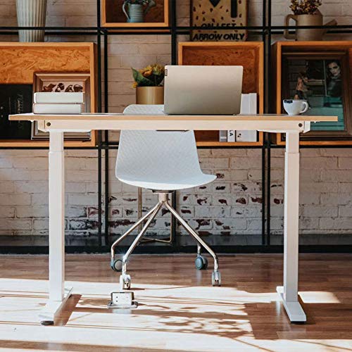 OIUT Electric Height Adjustable Home Office Standing Desk, Stand up Desk Workstation, Household Multipurpose Office Desk Rectangle Computer Table Sit Stand Table for Sitting Room Study Room
