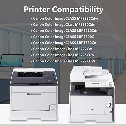6 Pack (3BK+C+M+Y) Cartridge 118 Remanufactured Toner Replacement for Canon Color imageCLASS MF8380Cdw LBP7210Cdn LBP7600C LBP7660Cdn LBP7680Cx MF8580CDW MF726CDW MF725CDN MF722Cw MF8330Cdn Printer