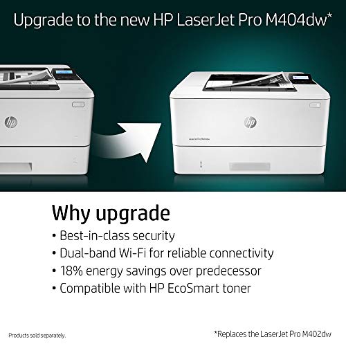 HP LaserJet Pro M402dw Wireless Laser Printer with Double-Sided Printing, Amazon Dash Replenishment ready (C5F95A)
