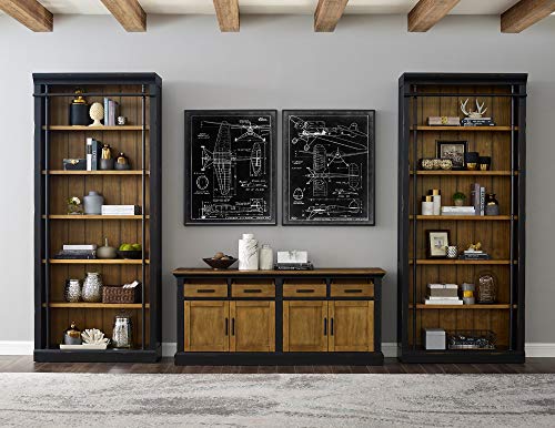 Martin Furniture IMTE4094 Fully Assembled Aged Ebony Toulouse Bookcase,