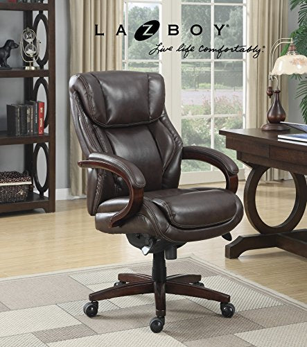 La-Z-Boy Bellamy Executive Bonded Leather Office Chair - Coffee (Brown)