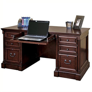 Martin Furniture Mount View Efficiency Double Pedestal Desk - Fully Assembled