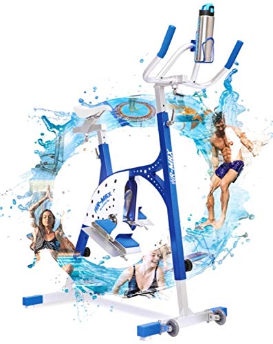 Commercial Aqua Bike for Pool Exercise, Professional Lightweight Aluminum Aquabike, Underwater Bicycle for Pool, W/Insulated Water Bottle