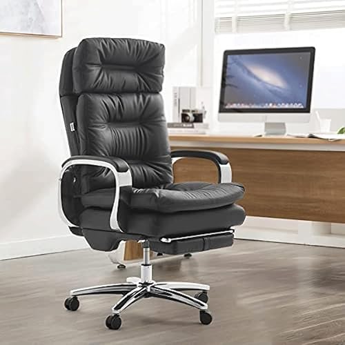 MADALIAN Office Chair with Pedal - Ergonomic Full Reclining Executive Management