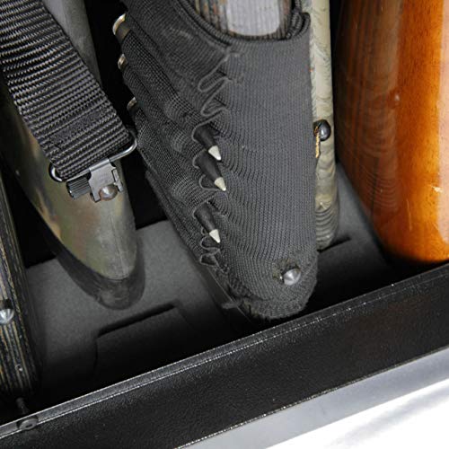 American Furniture Classics Gun Security Cabinet 10 Gun Metal Security Cabinet with 3 Pt. Locking System, Black