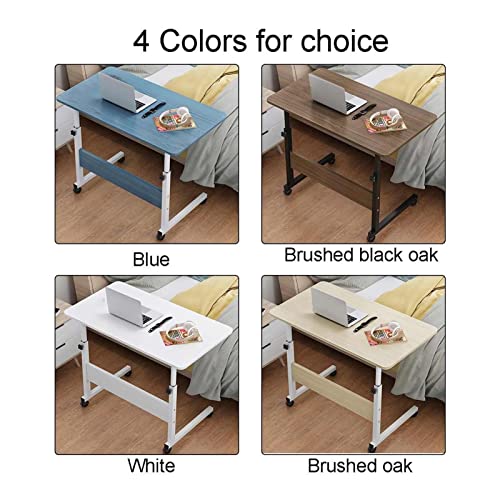 JKXWX Mobile Table Laptop Cart Rolling Desk Portable Caster Cart Blue