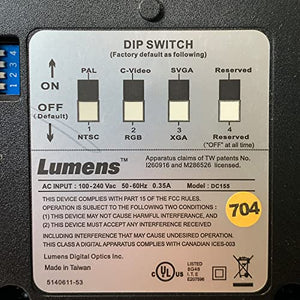 Lumens DC155 XGA Digital Visual Presenter Document Camera