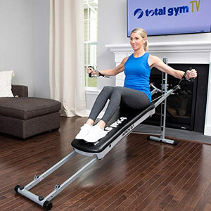 Total Gym APEX G1 Versatile Indoor Home Workout Total Body Strength Training Fitness Equipment with 6 Levels of Resistance and Attachments