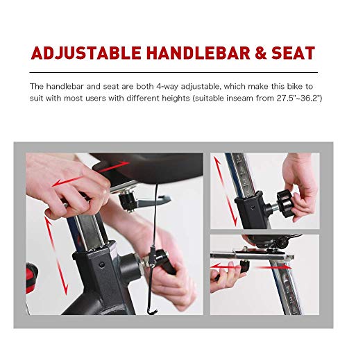 JOROTO X2 Indoor Cycling Bike with Suitable Exercise Bike Mat