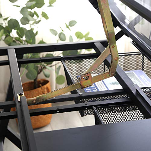 Pumpumly Height Adjustable Glass Top Drafting Draft Table Art & Craft Drawing Desk Folding Adjustable with Stool and 3 Storage Drawers