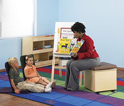 Childcraft Help On Wheels Mobile Teacher Stool, 18 x 18 x 18 Inches