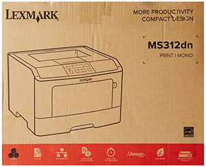 Lexmark 35S0060 MS310 MS312DN Laser Printer, Monochrome, 1200x1200 Dpi Plain Paper Print, Desktop