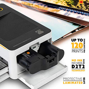 Kodak Dock & Wi-Fi Portable 4x6” Instant Photo Printer with Photo Printer Cartridge,Carrying & Storage Case, Paper Unique Colorful Stickers & Photo Album Accessories