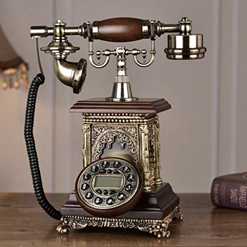 GagalU European Retro Phone Antique Style Button Dial Vintage Telephone
