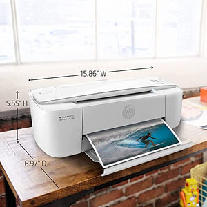 H -P DeskJet Wireless Color Inkjet Printer All-in-One with LCD Display - Print Scan Copy and Mobile Printing Ultra Compact with 6 ft NeeGo Printer Cable