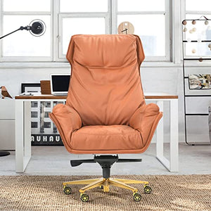 Kinnls Austin Executive Management Office Chair, Leather Ergonomic Swivel Rolling Desk Chair