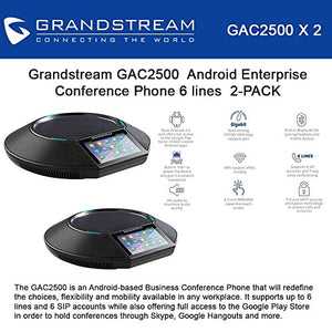 Grandstream Bundle of 2 Networks GAC2500 Android Enterprise Conference Phone