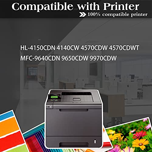 5-Pack(2BK+1C+1M+1Y) TN310BK TN310C TN310M TN310Y Toner Cartridge Replacement for Brother TN310 TN-310 to use with HL-4150CDN HL-4140CW HL-4570CDW HL-4570CDWT MFC-9650CDW Printer Toner Cartridge