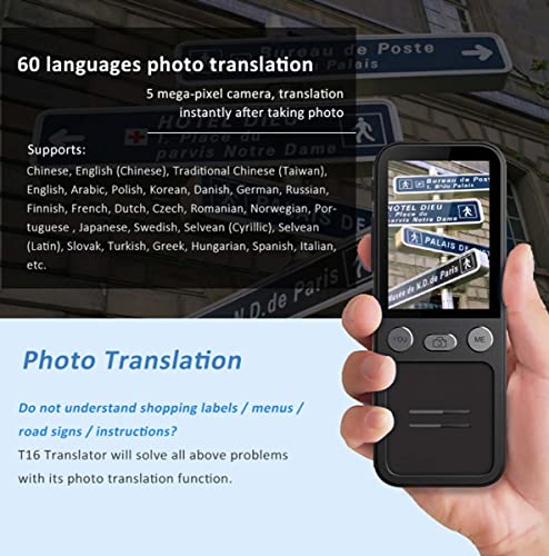 UsmAsk Language Translator Device - Offline & Online Translation - Photo Translation - Recording - Work, Study, Travel - Happy Gift