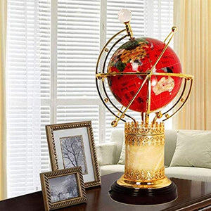 None LED Desk Lamp World Globe Student Study Decoration Table Lamp