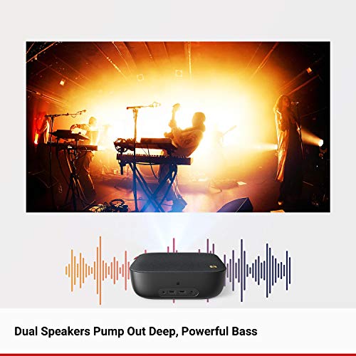 Nebula by Anker Prizm II Combo 200 ANSI Lumen Full HD 1080p LED Multimedia Projector, 40 to 120 Inch Image Movie Projector, Dual Speakers, Keystoning, Video Projector—HDMI Cable and Case Included