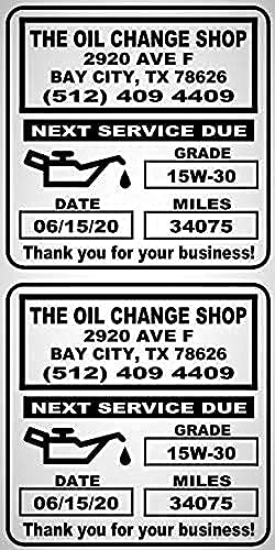 Stand Alone Oil Change Sticker / Label Printer. Complete Package Including Keyboard, Ribbon and 1000 Custom Labels