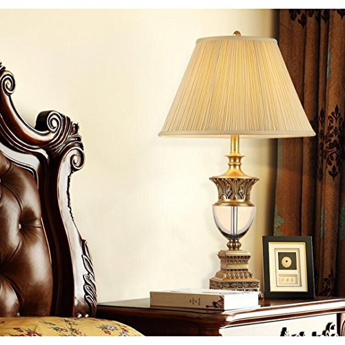505 HZB European Crystal Lamp Room Study Bedroom Bedside Lamp