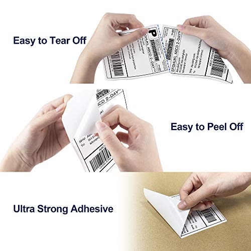 POLONO Label Printer - 150mm/s 4x6 Thermal Label Printer, POLONO 4"x6" 500 Labels Direct Thermal Shipping Labels, Compatible with Amazon, Ebay, Etsy, Shopify and FedEx