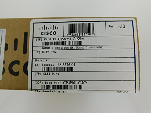 Cisco Unified IP Phone, Charcoal (CP-8961-C-K9=)