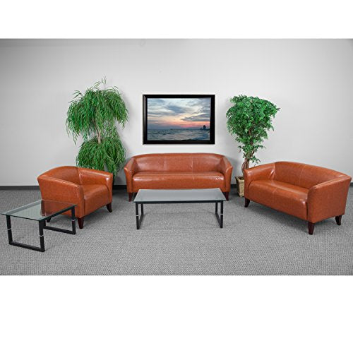 Flash Furniture HERCULES Imperial Series Reception Set in Cognac