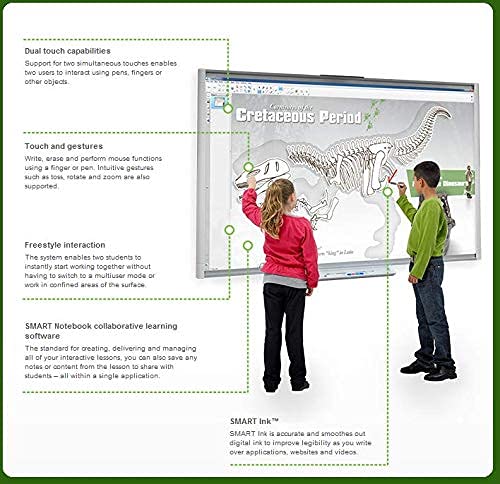 SMART Electronic Interactive Dry Erase Board 6ft x 4ft with UF70W Short Throw Projector