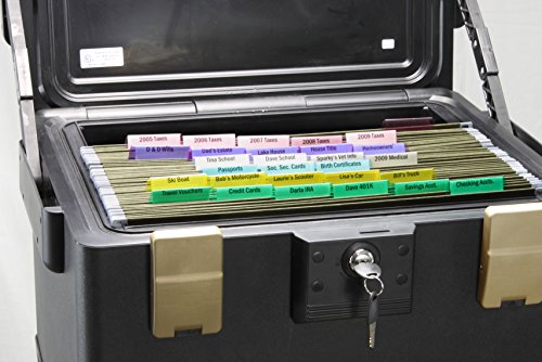 Honeywell Safes & Door Locks - 1 Hour Fire Safe Waterproof Filing Safe Box Chest fits Letter, A4, and Legal Files with Wheel Cart, Large, 1108W