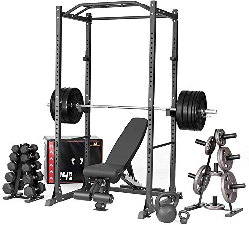 papababe 260LB Weight Plates 2-Inch Olympic Grip Plate Sets for Strength and Conditioning Workouts and Weightlifting (A Pair of 10 15 25 35 45LB Grip Plates)