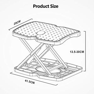 MNSSRN Footrest Desk Step Stool - Relieve Fatigue, Correct Sitting Posture, Massage - Office Furniture