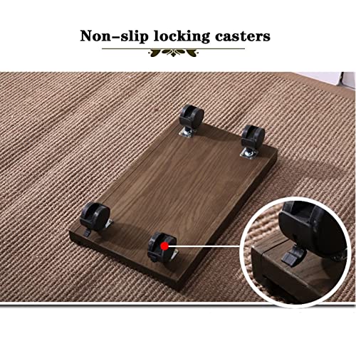 Computer Tower Stand Printer Table CPU Stand with Protection Side 4 Casters Under The Table - Color : B
