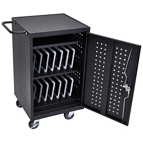 Luxor / H. Wilson LLTM30-B 30 Tablet / Chromebook Charging Cart - 26" x 20 1/4" x 36 3/4"