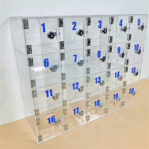 Cell Phone Lockers for Employees Classroom Phone Pocket Chart Storage Organizer Box Office Cell Phone Jail Lock Box on Wall