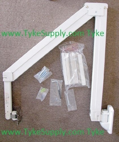 Tyke Supply LLC LCD Wall Mount Extra Long Arm Gas Spring Hospital, Doctor, Dentist, Medical Arm